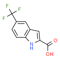 ChemSpider 2D Image | 5-TRIFLUOROMETHYL-1H-INDOLE-2-CARBOXYLIC ACID | C10H6F3NO2