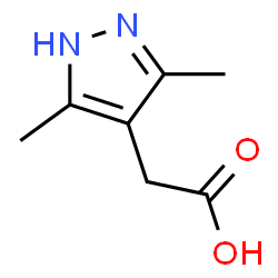 ChemSpider 2D Image | (3,5-Dimethyl-1H-pyrazol-4-yl)acetic acid | C7H10N2O2