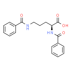 ChemSpider 2D Image | N(2),N(5)-dibenzoyl-L-ornithine | C19H20N2O4