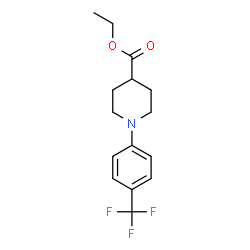 ChemSpider 2D Image | Ethyl 1-(4-trifluoromethylphenyl)piperidine-4-carboxylate | C15H18F3NO2