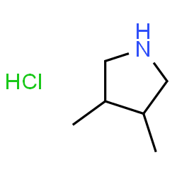 ChemSpider 2D Image | 3,4-Dimethylpyrrolidine hydrochloride | C6H14ClN