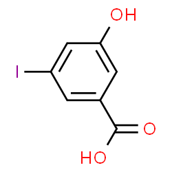 ChemSpider 2D Image | 3-Hydroxy-5-iodobenzoic acid | C7H5IO3