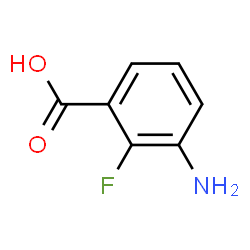 ChemSpider 2D Image | 3-Amino-2-fluorobenzoic acid | C7H6FNO2