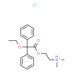 ChemSpider 2D Image | 2-Dimethylaminoethyl Ethoxydiphenylacetate Hydrochloride | C20H26ClNO3