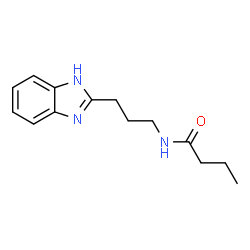 ChemSpider 2D Image | N-[3-(1H-Benzimidazol-2-yl)propyl]butanamide | C14H19N3O
