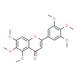 ChemSpider 2D Image | 5,6,7,3',4',5'-Hexamethoxyflavone | C21H22O8