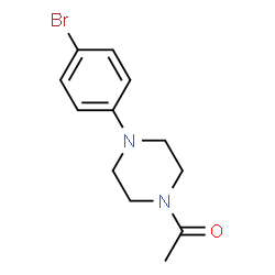 ChemSpider 2D Image | 1-[4-(4-Bromophenyl)-1-piperazinyl]ethanone | C12H15BrN2O