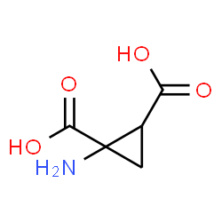 ChemSpider 2D Image | 1-Amino-1,2-cyclopropanedicarboxylic acid | C5H7NO4