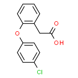 ChemSpider 2D Image | [2-(4-Chlorophenoxy)phenyl]acetic acid | C14H11ClO3