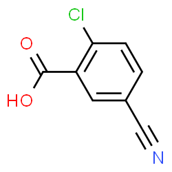 ChemSpider 2D Image | 2-Chloro-5-cyanobenzoic acid | C8H4ClNO2