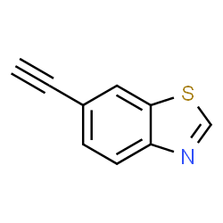 ChemSpider 2D Image | 6-Ethynylbenzo[d]thiazole | C9H5NS