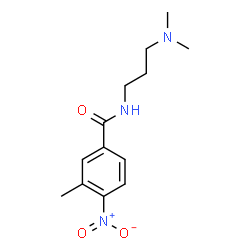 ChemSpider 2D Image | N-[3-(Dimethylamino)propyl]-3-methyl-4-nitrobenzamide | C13H19N3O3