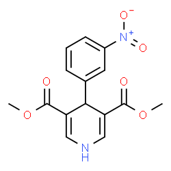 ChemSpider 2D Image | Dimethyl 4-(3-nitrophenyl)-1,4-dihydro-3,5-pyridinedicarboxylate | C15H14N2O6