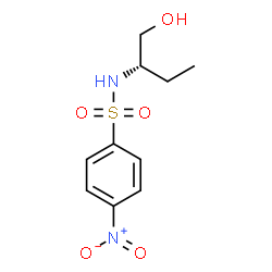 ChemSpider 2D Image | N-[(2S)-1-Hydroxy-2-butanyl]-4-nitrobenzenesulfonamide | C10H14N2O5S