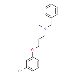 ChemSpider 2D Image | N-Benzyl-3-(3-bromophenoxy)-N-methyl-1-propanamine | C17H20BrNO