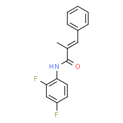 ChemSpider 2D Image | (2E)-N-(2,4-Difluorophenyl)-2-methyl-3-phenylacrylamide | C16H13F2NO