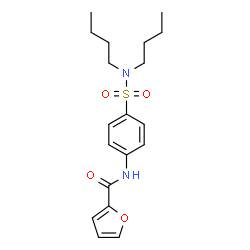 ChemSpider 2D Image | N-[4-(Dibutylsulfamoyl)phenyl]-2-furamide | C19H26N2O4S
