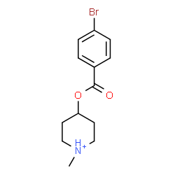 ChemSpider 2D Image | 4-[(4-Bromobenzoyl)oxy]-1-methylpiperidinium | C13H17BrNO2