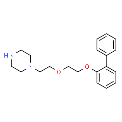 ChemSpider 2D Image | 1-[2-[2-(2-phenylphenoxy)ethoxy]ethyl]piperazine | C20H26N2O2