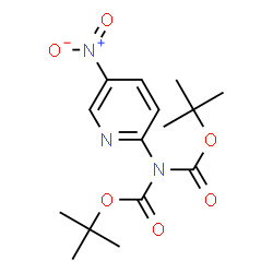 ChemSpider 2D Image | Bis(2-methyl-2-propanyl) (5-nitro-2-pyridinyl)imidodicarbonate | C15H21N3O6