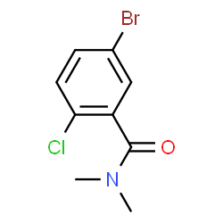 ChemSpider 2D Image | 5-Bromo-2-chloro-N,N-dimethylbenzamide | C9H9BrClNO