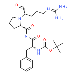 ChemSpider 2D Image | 1-{(2S)-5-[(Diaminomethylene)amino]-1-oxo-2-pentanyl}-N-[(2R)-2-({[(2-methyl-2-propanyl)oxy]carbonyl}amino)-3-phenylpropanoyl]-L-prolinamide | C25H38N6O5