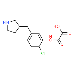 ChemSpider 2D Image | 3-(4-Chlorobenzyl)pyrrolidine oxalate | C13H16ClNO4