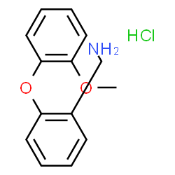 ChemSpider 2D Image | 2-(2-methoxyphenoxy)benzylamine hydrochloride | C14H16ClNO2