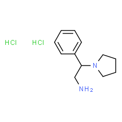 ChemSpider 2D Image | 2-phenyl-2-pyrrolidinylethylamine dihydrochloride | C12H20Cl2N2