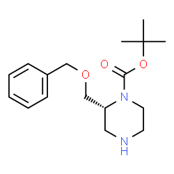ChemSpider 2D Image | 2-Methyl-2-propanyl (2R)-2-[(benzyloxy)methyl]-1-piperazinecarboxylate | C17H26N2O3