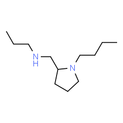 ChemSpider 2D Image | N-[(1-Butyl-2-pyrrolidinyl)methyl]-1-propanamine | C12H26N2