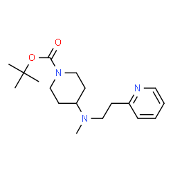 ChemSpider 2D Image | 1-BOC-4-[METHYL-(2-PYRIDIN-2-YL-ETHYL)-AMINO]-PIPERIDINE | C18H29N3O2