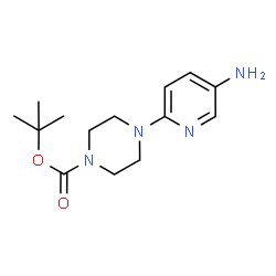 ChemSpider 2D Image | tert-Butyl 4-(5-aminopyridin-2-yl)piperazine-1-carboxylate | C14H22N4O2