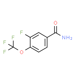 ChemSpider 2D Image | 3-Fluoro-4-(trifluoromethoxy)benzamide | C8H5F4NO2