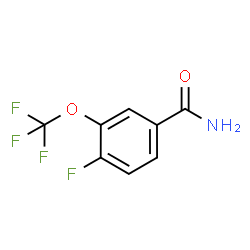 ChemSpider 2D Image | 4-Fluoro-3-(trifluoromethoxy)benzamide | C8H5F4NO2