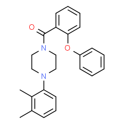 ChemSpider 2D Image | [4-(2,3-Dimethylphenyl)-1-piperazinyl](2-phenoxyphenyl)methanone | C25H26N2O2
