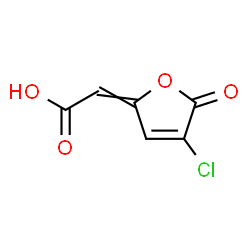 ChemSpider 2D Image | 2-chloro-4-carboxymethylenebut-2-en-1,4-olide | C6H3ClO4