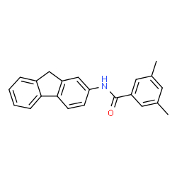 ChemSpider 2D Image | N-(9H-Fluoren-2-yl)-3,5-dimethylbenzamide | C22H19NO