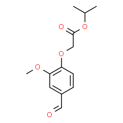 ChemSpider 2D Image | Isopropyl (4-formyl-2-methoxyphenoxy)acetate | C13H16O5