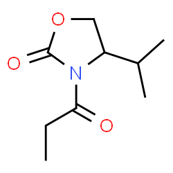ChemSpider 2D Image | 4-Isopropyl-3-propionyl-1,3-oxazolidin-2-one | C9H15NO3