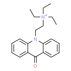 ChemSpider 2D Image | N,N,N-Triethyl-2-(9-oxo-10(9H)-acridinyl)ethanaminium | C21H27N2O