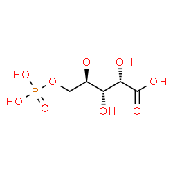 ChemSpider 2D Image | 5-O-Phosphono-D-arabinonic acid | C5H11O9P