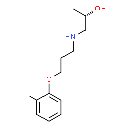 ChemSpider 2D Image | (2S)-1-{[3-(2-Fluorophenoxy)propyl]amino}-2-propanol | C12H18FNO2