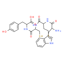 ChemSpider 2D Image | trp-met-cys-tyr | C28H35N5O6S2