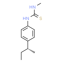 ChemSpider 2D Image | 1-{4-[(2R)-2-Butanyl]phenyl}-3-methylthiourea | C12H18N2S