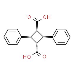 ChemSpider 2D Image | (1r,2R,3s,4S)-2,4-Diphenyl-1,3-cyclobutanedicarboxylic acid | C18H16O4