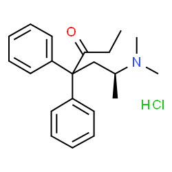 ChemSpider 2D Image | Dextromethadone Hydrochloride | C21H28ClNO