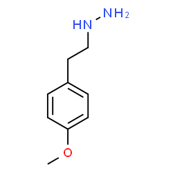 ChemSpider 2D Image | 2-(4-methoxyphenyl)ethylhydrazine | C9H14N2O
