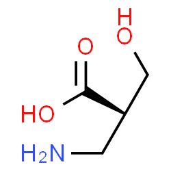 ChemSpider 2D Image | (S)-3-amino-2-(hydroxymethyl)propanoic acid | C4H9NO3