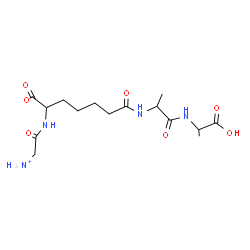 ChemSpider 2D Image | GLYCYL-L-ALPHA-AMINO-EPSILON-PIMELYL-D-ALANYL-D-ALANINE | C15H26N4O7